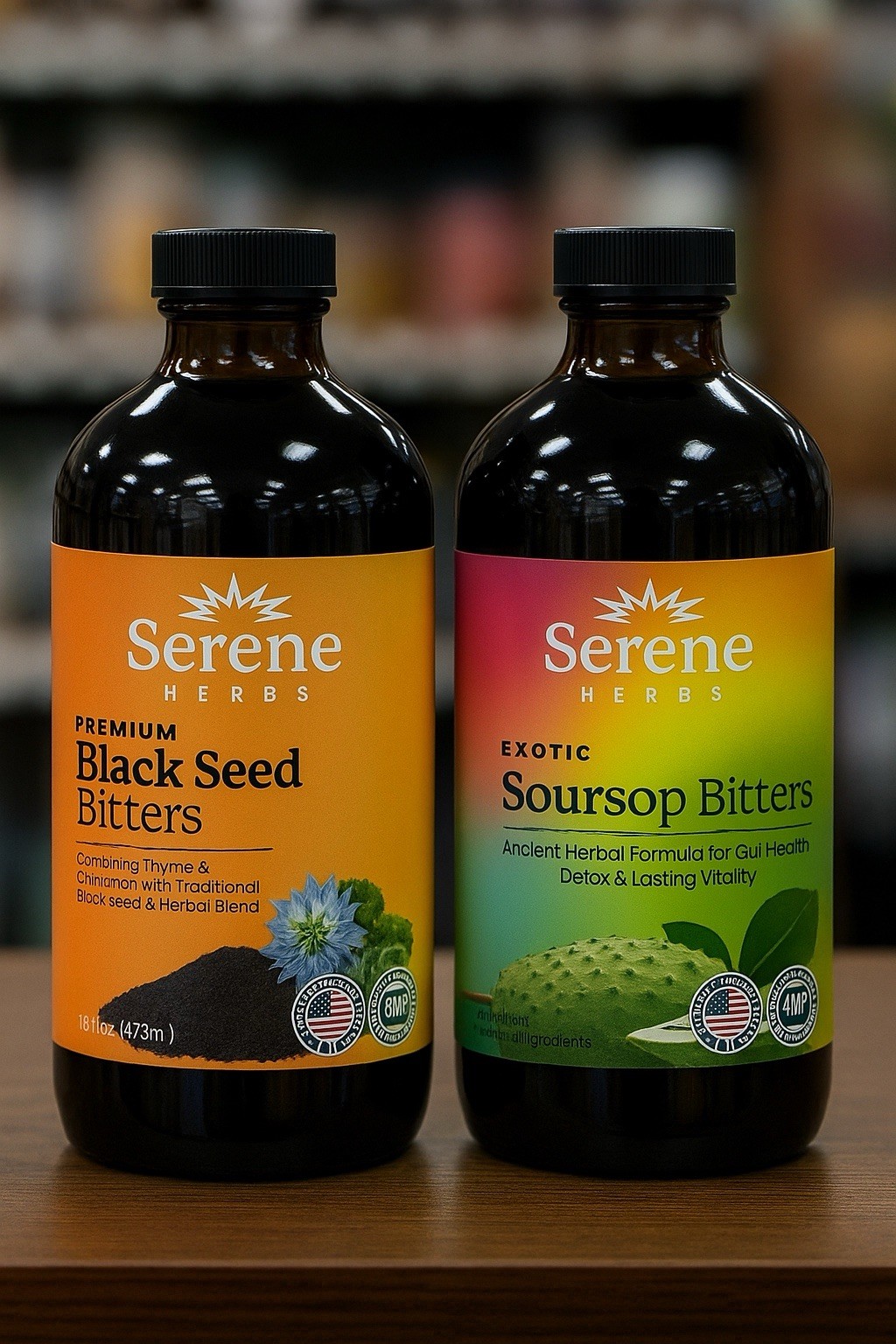 Soursop & Black seed Bitters Combo Pk 16 Oz. EXP. 7/27
