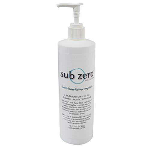 Roscoe Medical-LZ1665 Sub Zero Cooling Pain Relief Gel with Cats Claw , 16-oz.