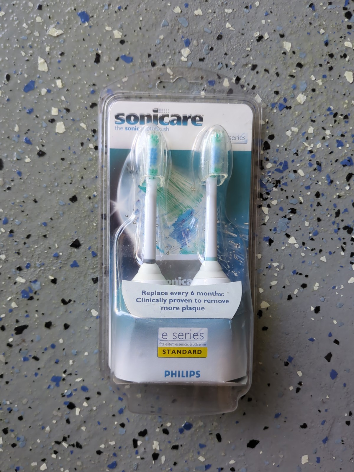 Philips Sonicare e series 2-pack Standard Brush Heads HX7002 Elite Advance NEW