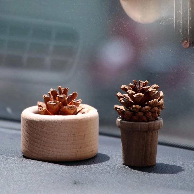 Wooden Nut Diffuser for Essential Oils – Car Air Freshener Aromatherapy