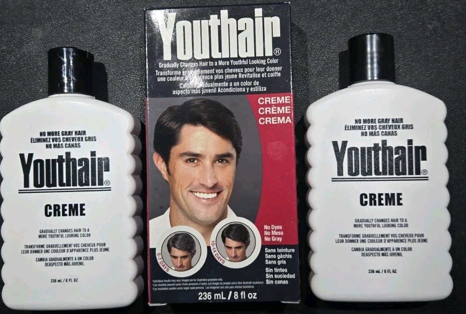 2 “SHIPS WORLDWIDE” Original Formula 8oz CREME YOUTHAIR Youth Hair