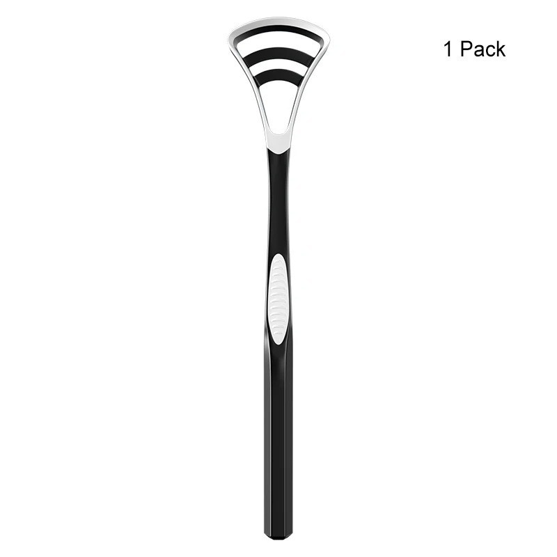 Y-Kelin Silicone Tongue Scraper Brush Oral Cleaner Fresh Breath Food Grade