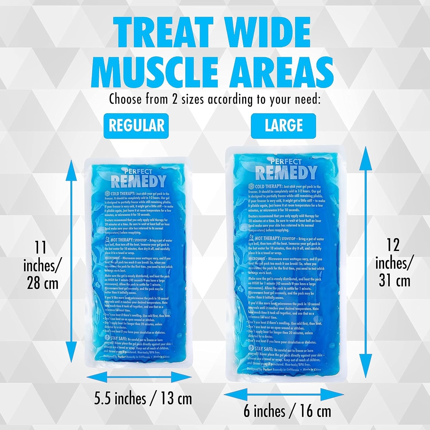 Durable Reusable Ice Packs – 2-Pack for Targeted Hot & Cold Therapy Relief