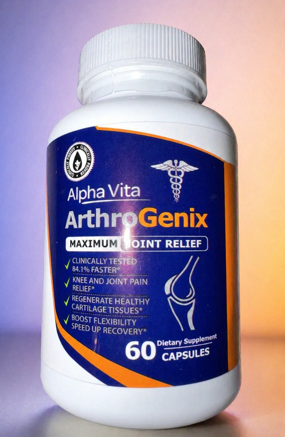 ALPHA VITA ArthroGenix Maximum Joint Relief Supplement 60ct – 1 Month Supply!