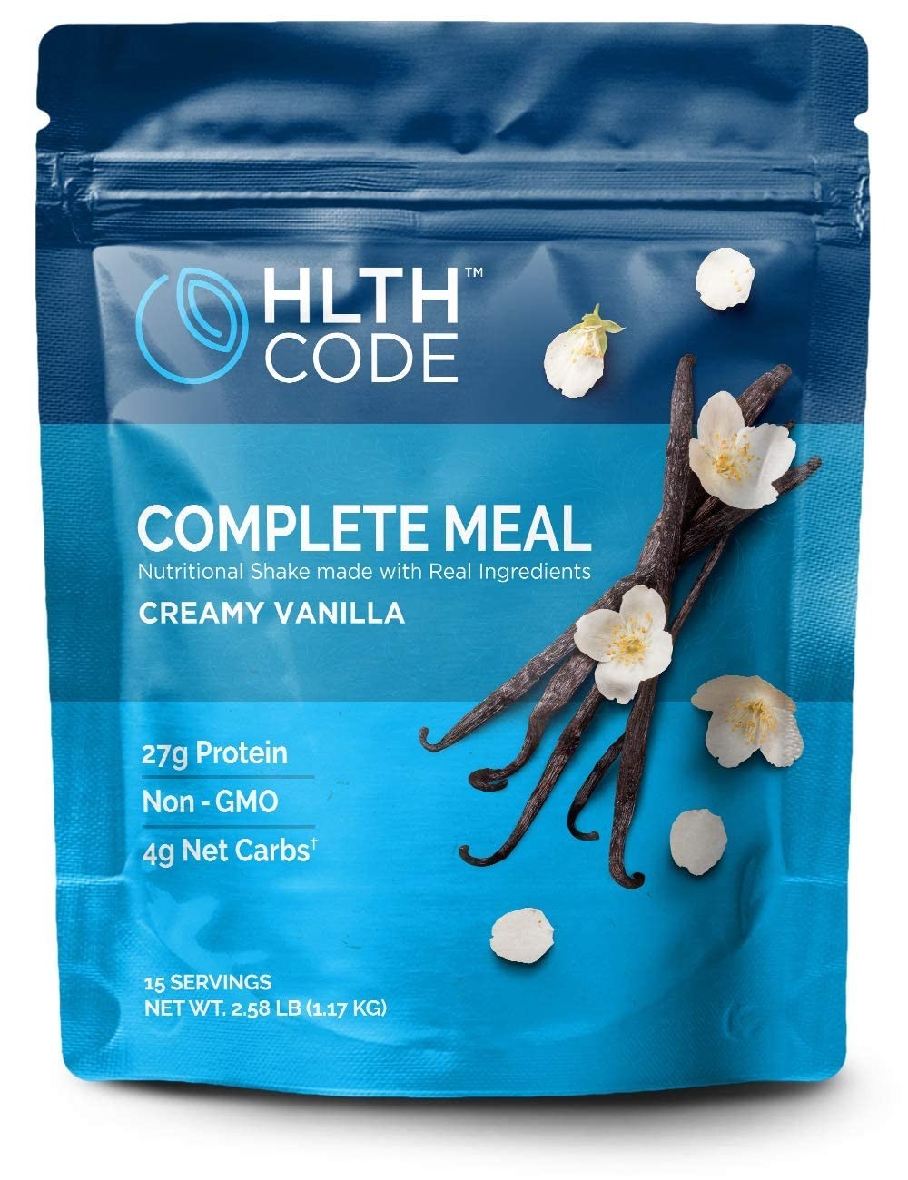 Creamy Vanilla Meal Replacement Shake High Protein Keto Low Carb 15 Servings