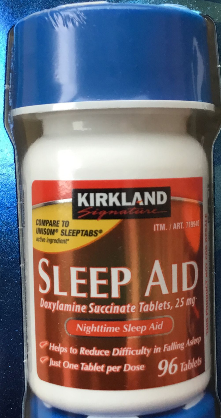 Kirkland Signature Sleep Aid Doxylamine Succinate 25mg 96, 192, 384 Tablets SALE