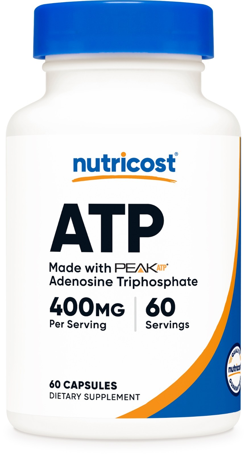 Nutricost ATP Supplement (400mg) 60 Capsules – Made with Peak ATP, 60 Servings