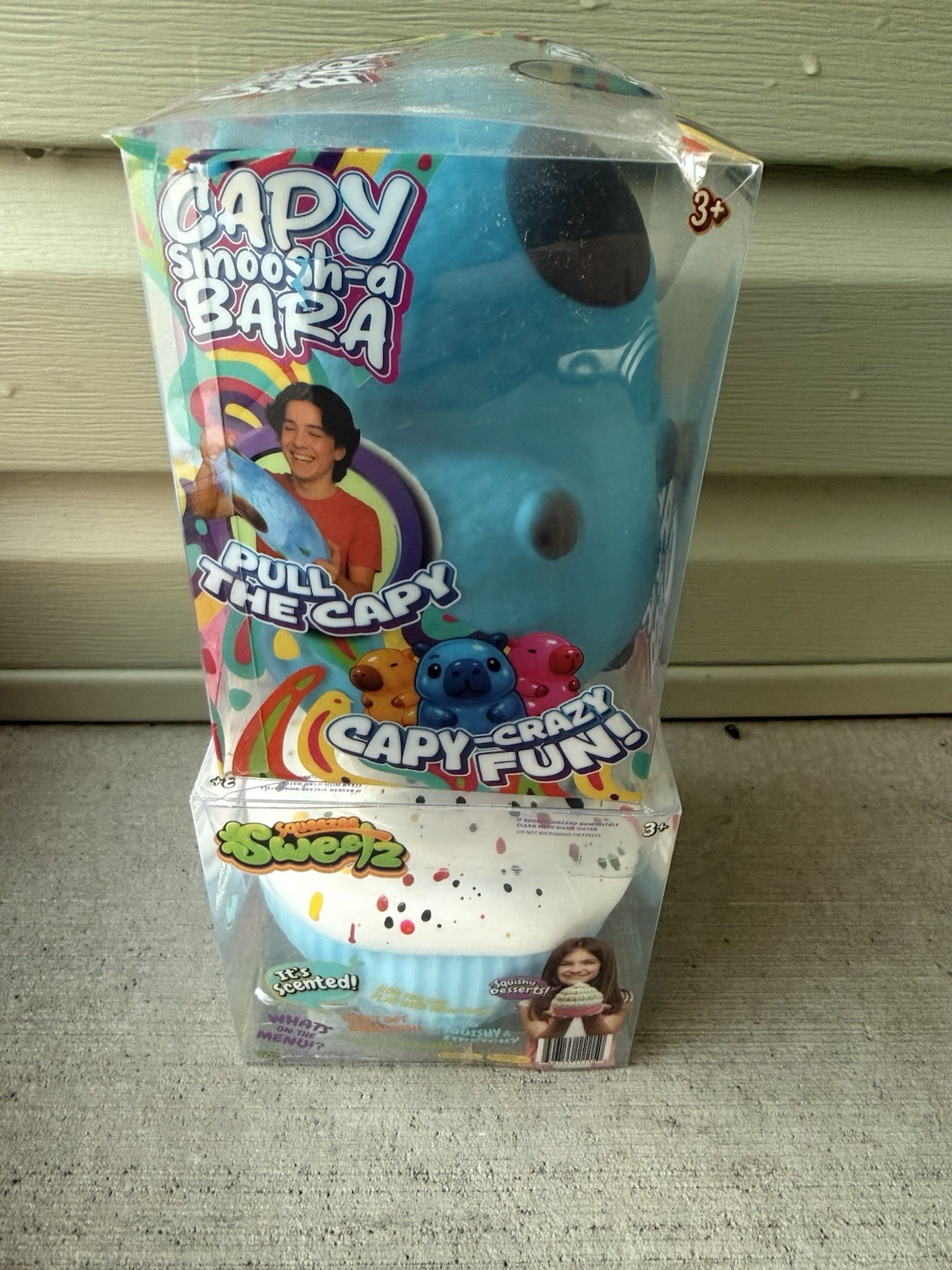 NEW BLUE Squeeze Sweet Cupcake & Capybara Squishy Stress Relief Viral Five Below