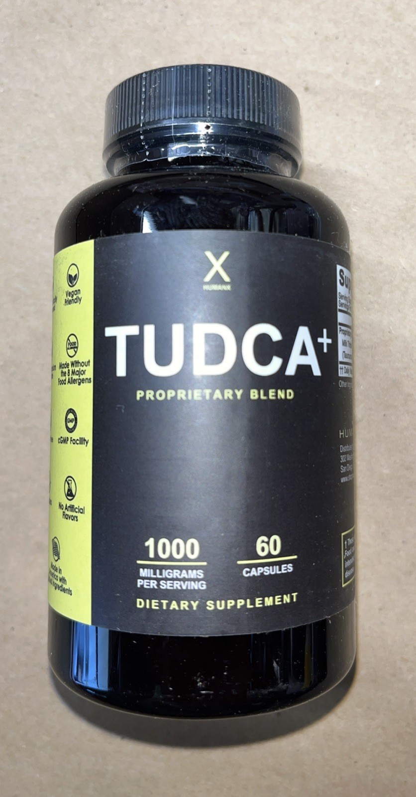Humanx, Tudca+, 1,000 mg, 60 Capsules (500 mg per Capsule)