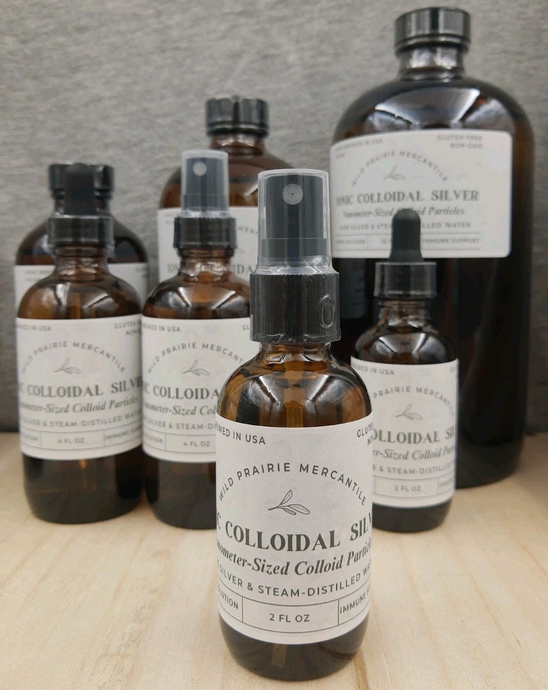 Ionic Colloidal Silver 2oz Sprayer 10ppm Nano-sized Particles Immune Support WPM