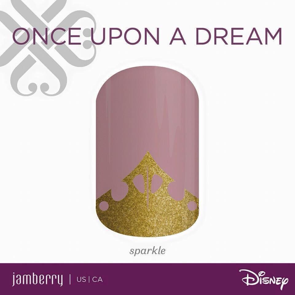 Jamberry Disney Nail Wrap. SLEEPING BEAUTY. Aurora – You Choose – Half Sheet