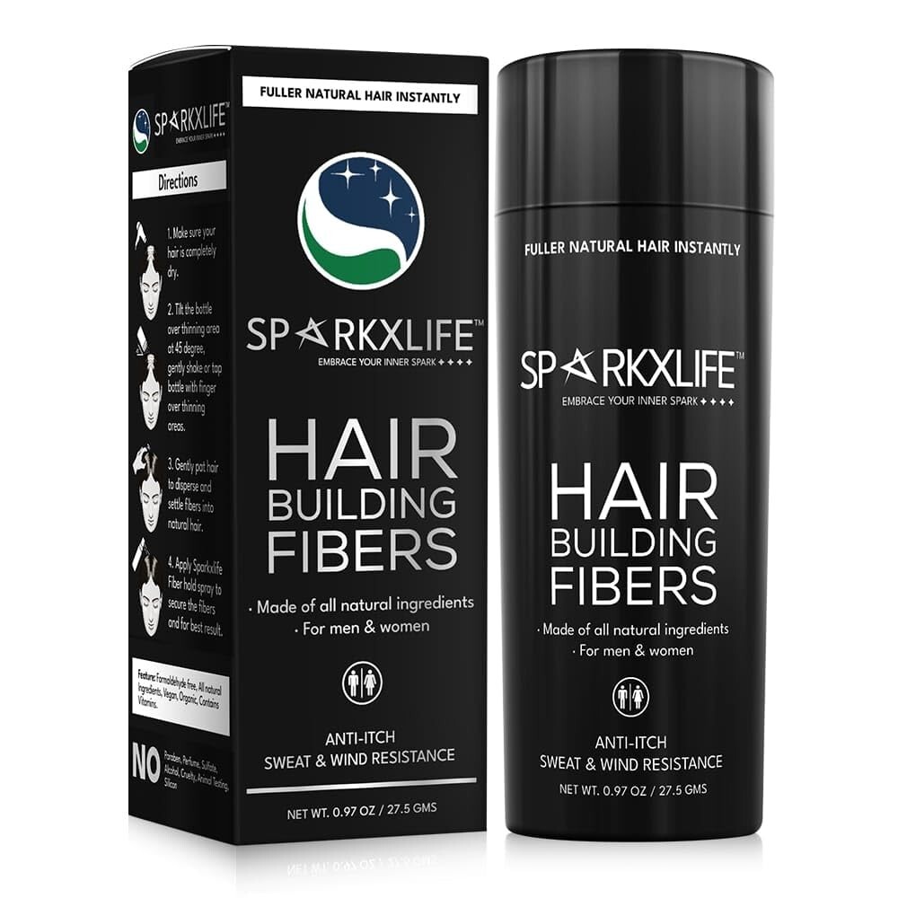 Sparkxlife Hair Building Fiber for Unisex 27g – Brown