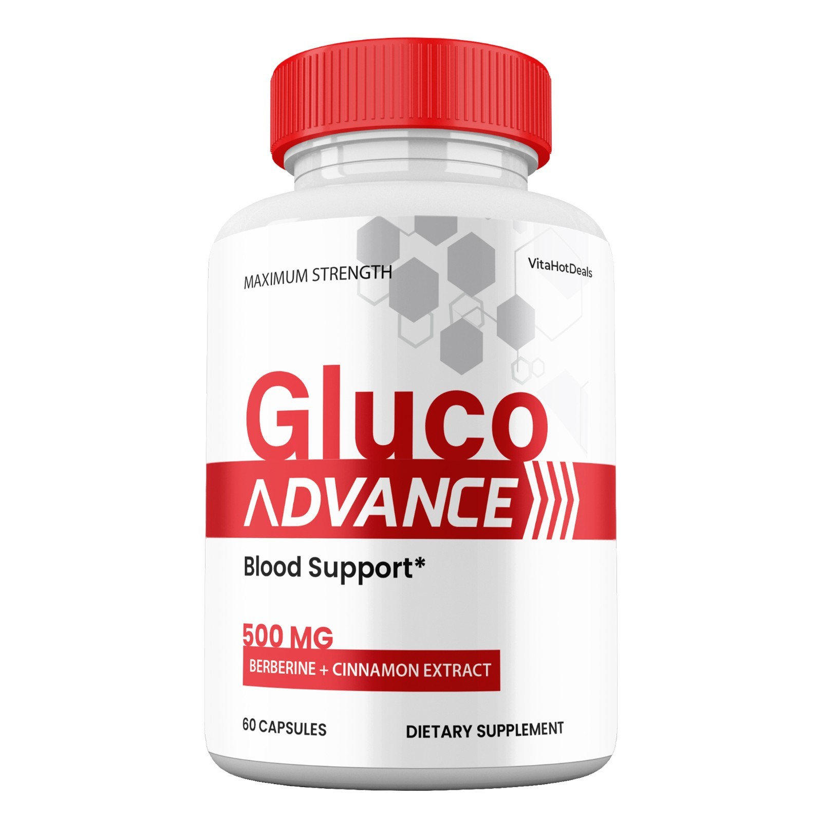 Gluco Advance Capsules, Max Strength Blood Support Supplement (10 Pack)