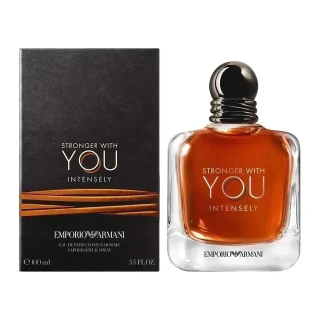 Armani Stronger With You Intensely 3.4oz /100ml EDP Perfume Free & Fast Shipping