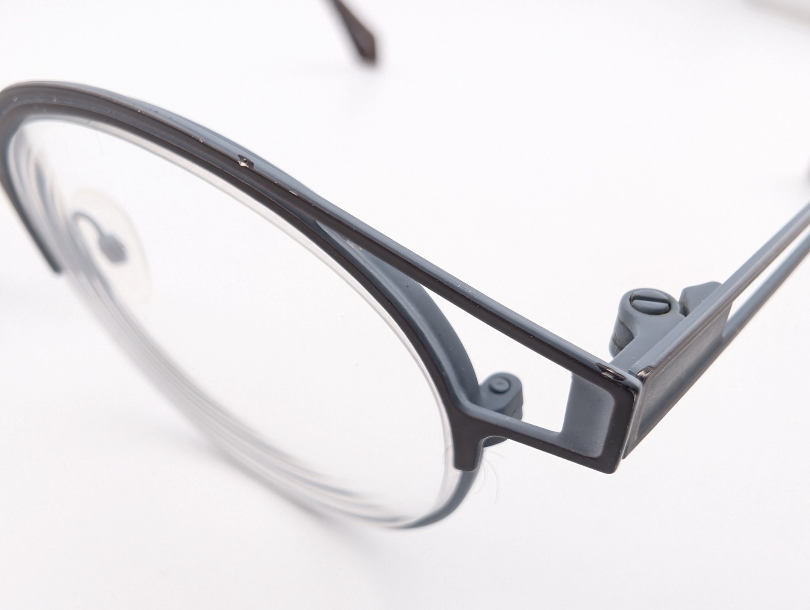 CZONE Eyeglasses, Frames Only, G3177 c70 Dark Brown/Grey, 45-22-140, Netherlands