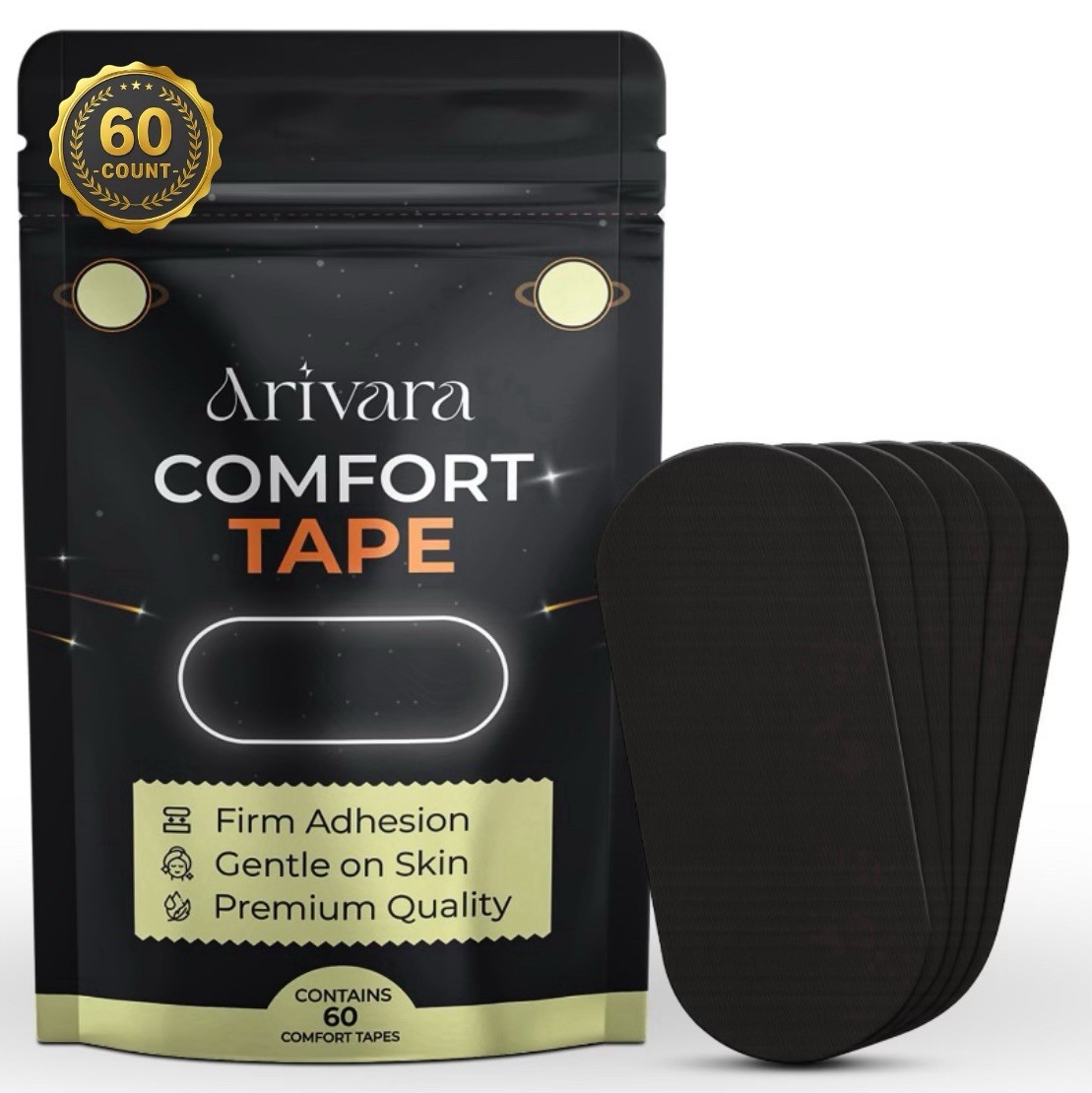 Arivara Strip Tape 60PCS Sleep Strips Anti Snore Gentle Adhesive