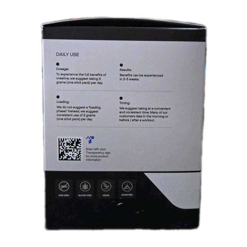 Create Single Serve Creatine Monohydrate Powder – 5g 6.3 Ounce – 30 STICKS