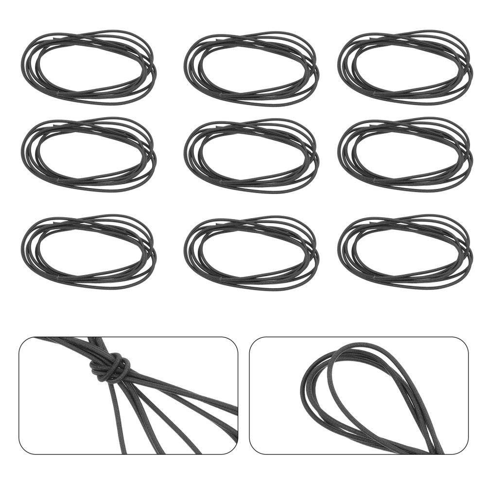15Pcs Elastic String: Rubber Cord 3.28ft 1.5mm – Notebook Elastic Bands for