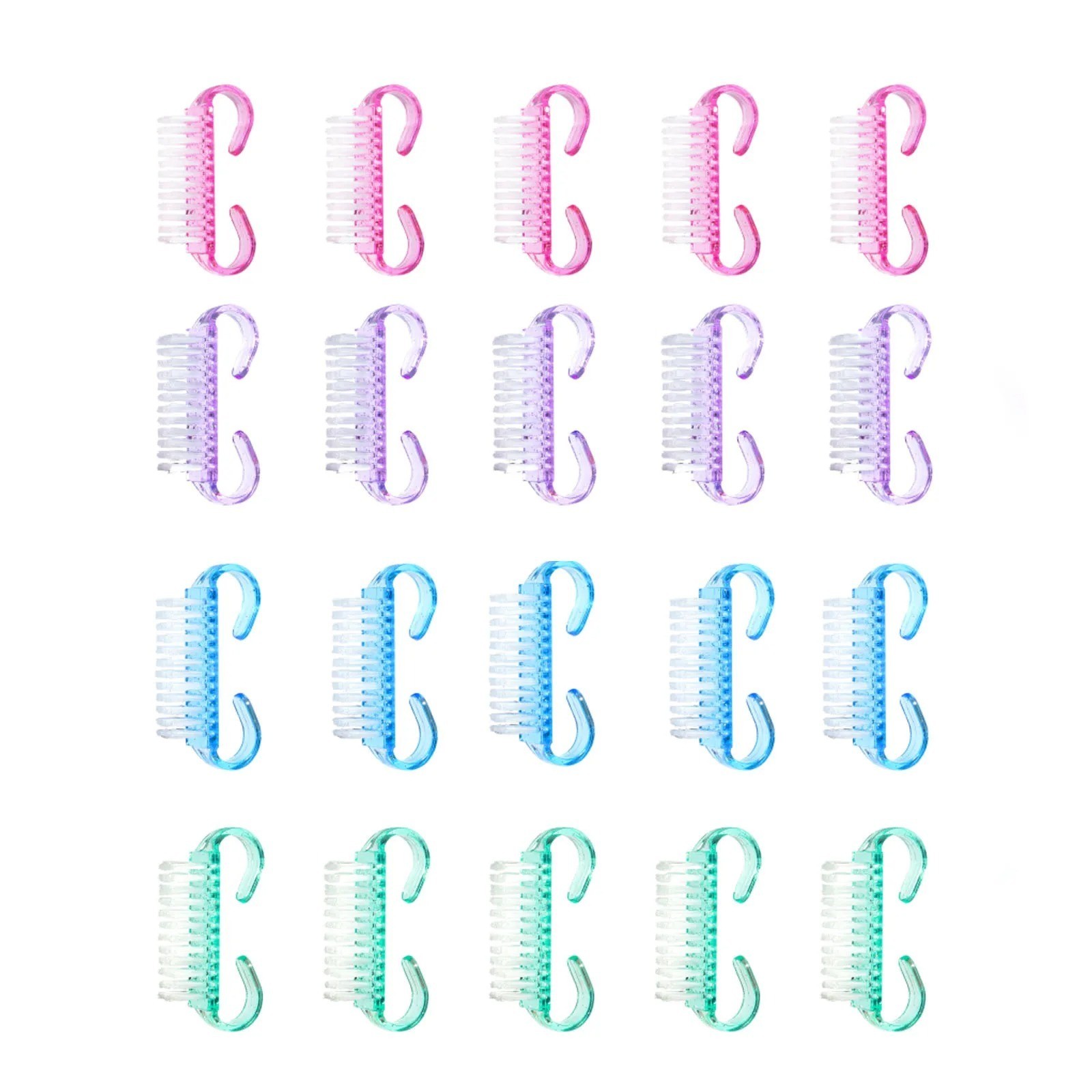 20PCS Handle Nail Brush Fingernail Brush Cleaner Hand Scrub Cleaning for Toes