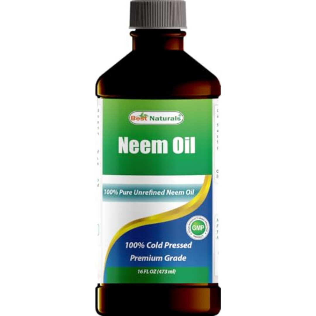 100% Pure Neem Oil, 100% Cold Pressed and Unrefined – 16 OZ (1 Bottle)