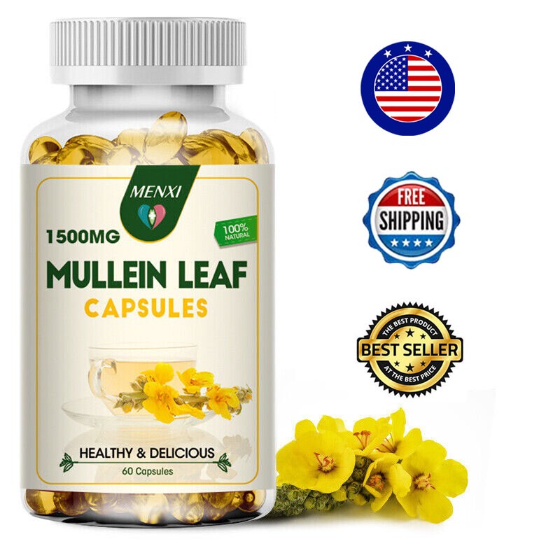 Lung Detox & Cleanse-Mullein Leaf -Respiratory Health,Digestive Support 60pc