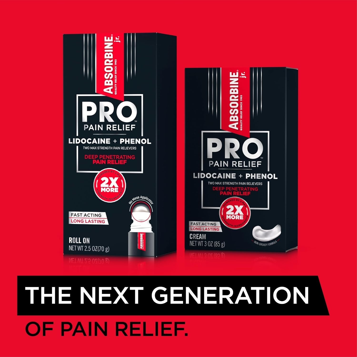 PRO Maximum Strength Lidocaine Roll-On for Targeted Nerve and Muscle Pain Rel…