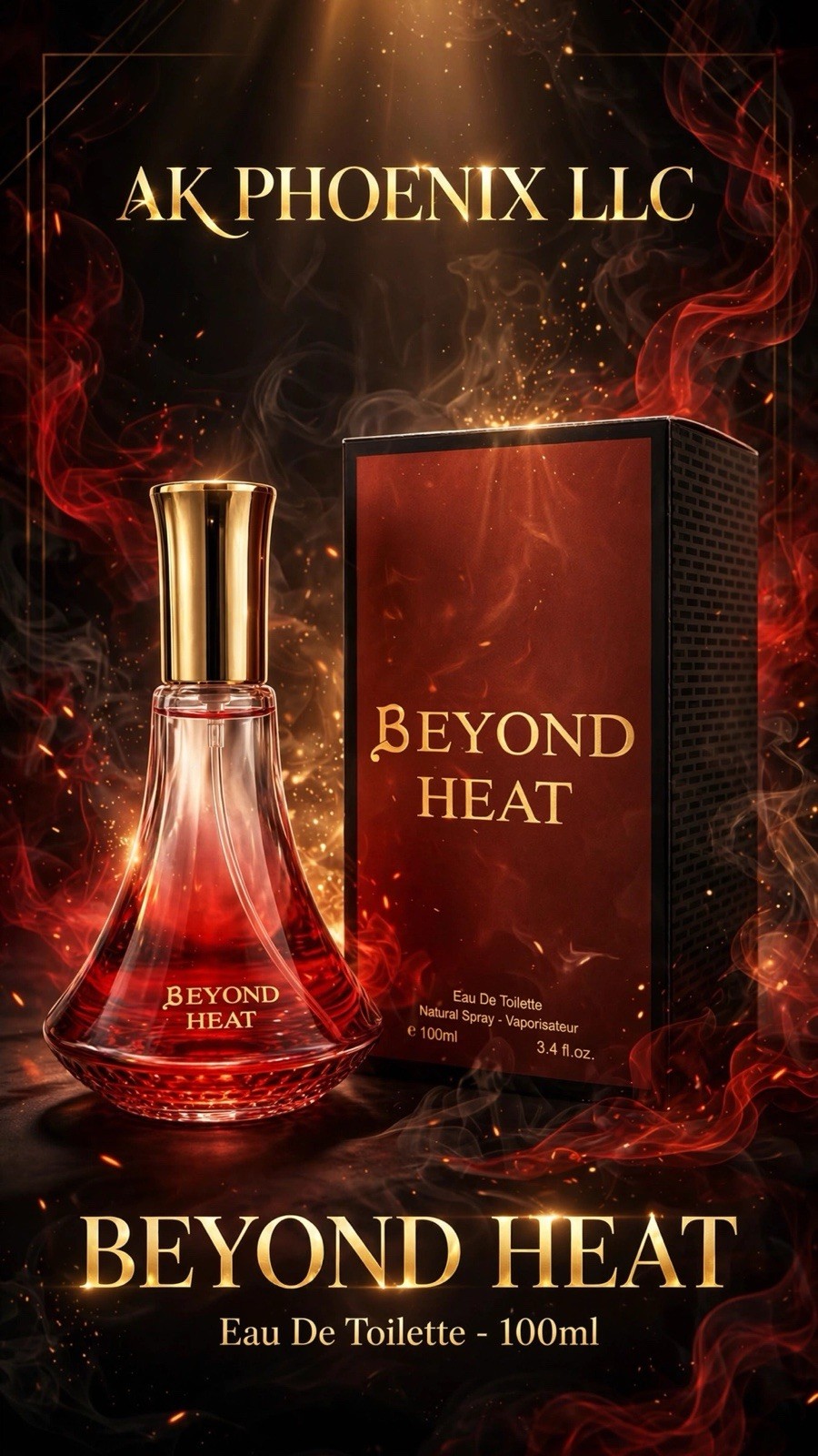 BEYOND HEAT WOMENS PERFUME EAU DE TOILETTE 3.4FL.OZ 100mLe (BRAND NEW)