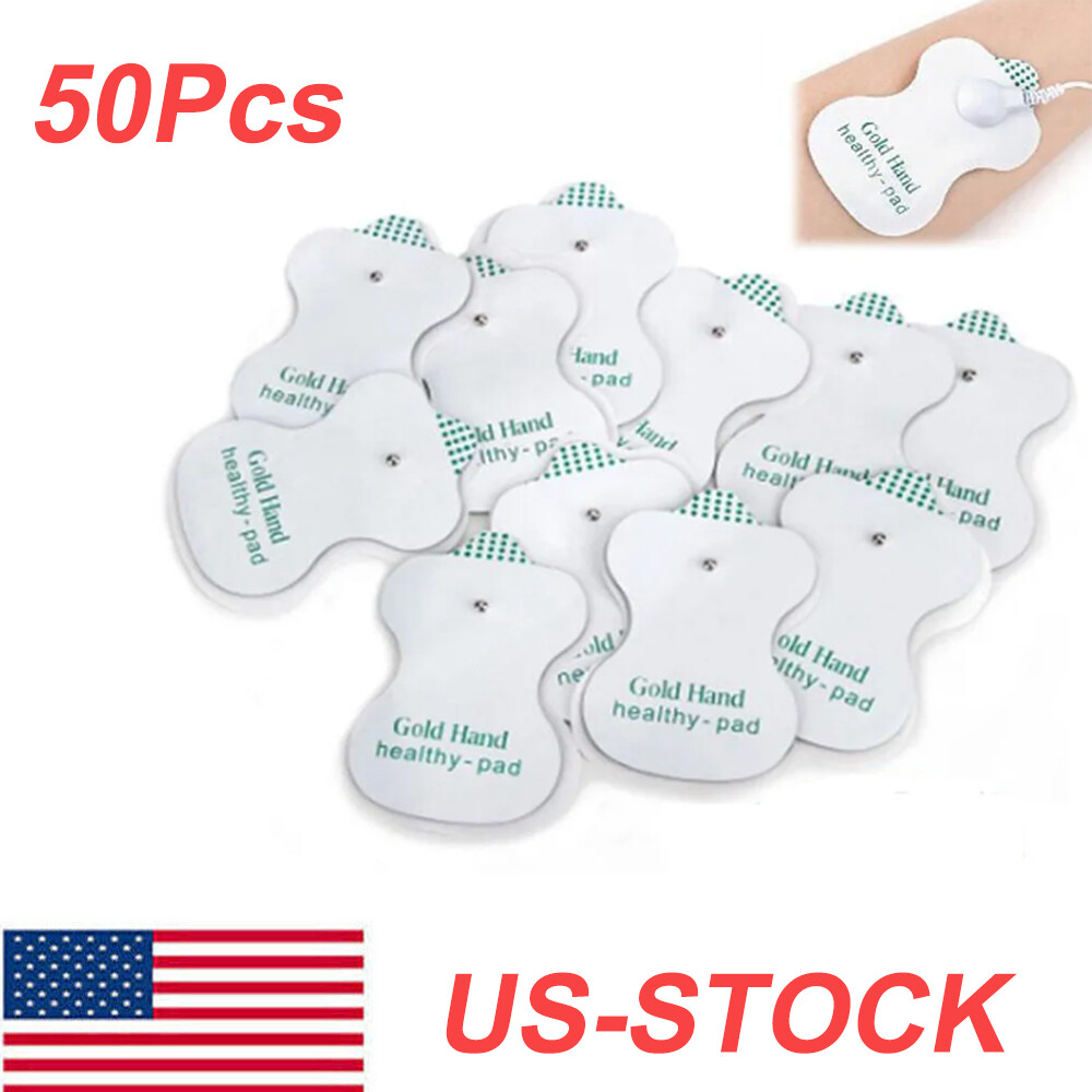 Electrode Pads Snap On Replacement For Tens Unit Therapy Massagersh 50pcs