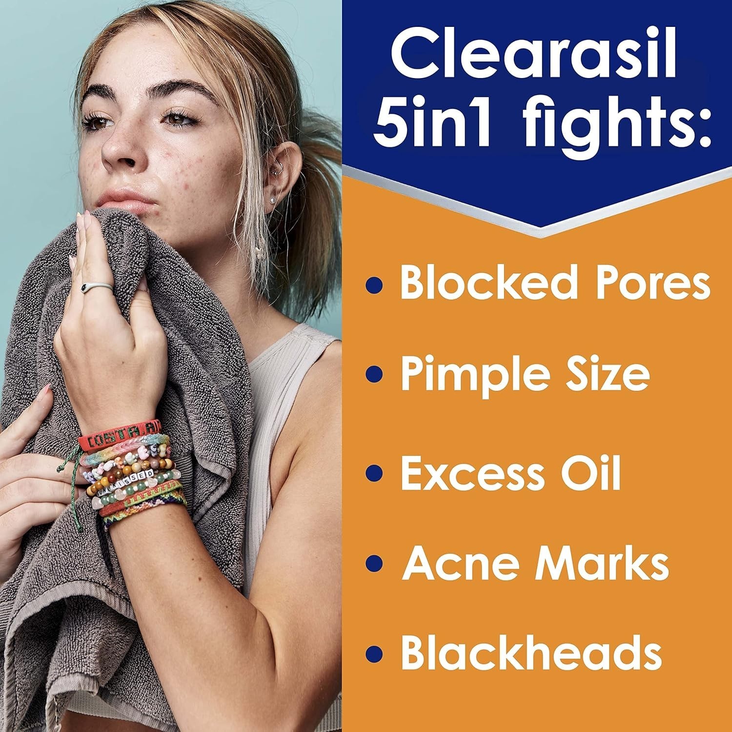 Clearasil Stubborn Acne Control 5in1 Exfoliating Wash, Maximum Strenght with 2%