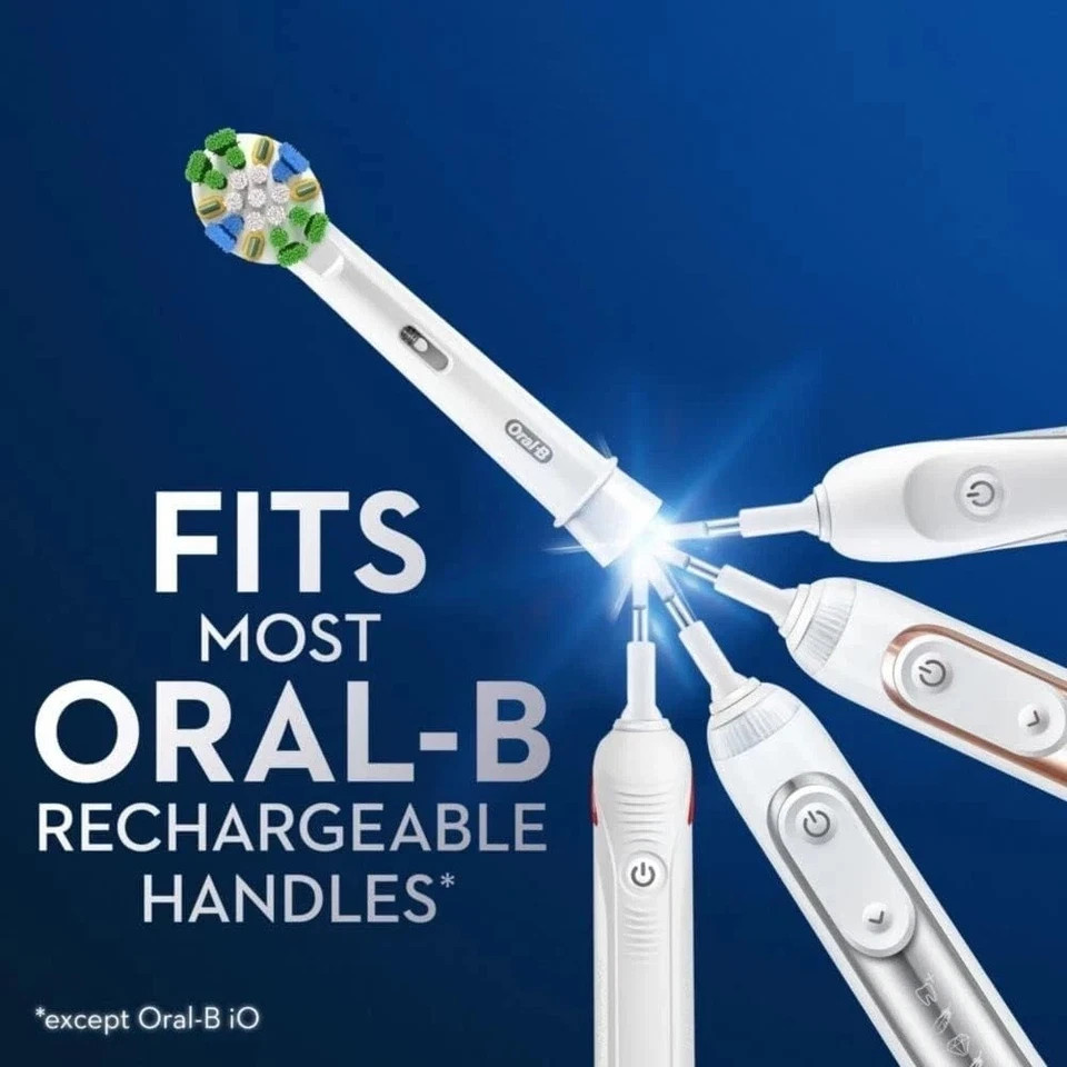 OralB Floss Action Replacement Brush Heads with Bacterial Protection 5 count