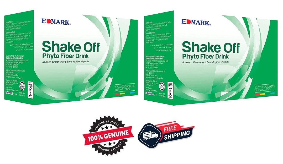 Edmark Shake Off Phyto Fiber Pandan Flavor 2X Box （24 Sachets） Free Shipping