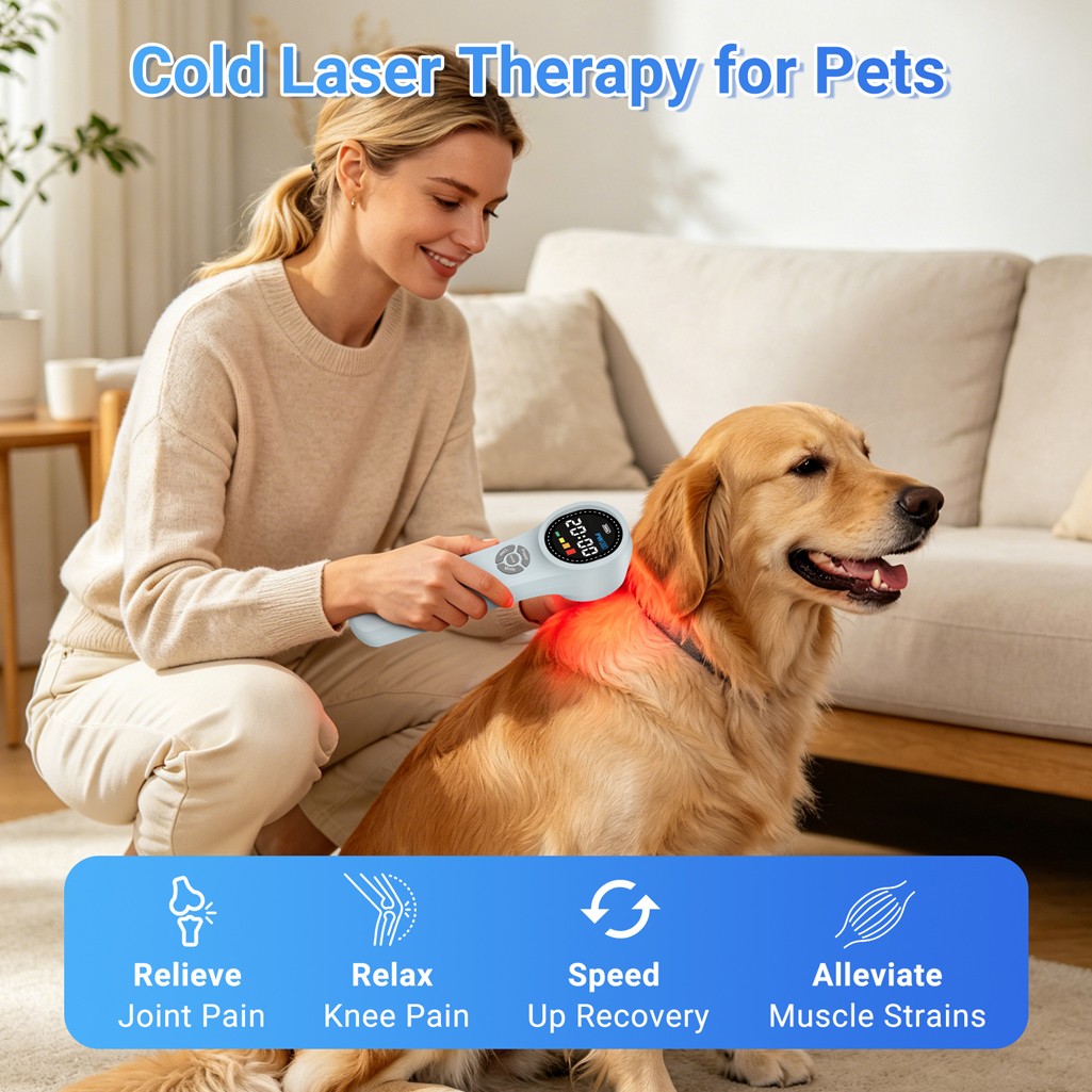 24 Diodes LLLT Cold Laser Therapy 660nm 810nm 980nm for Humans & Pets Home Use