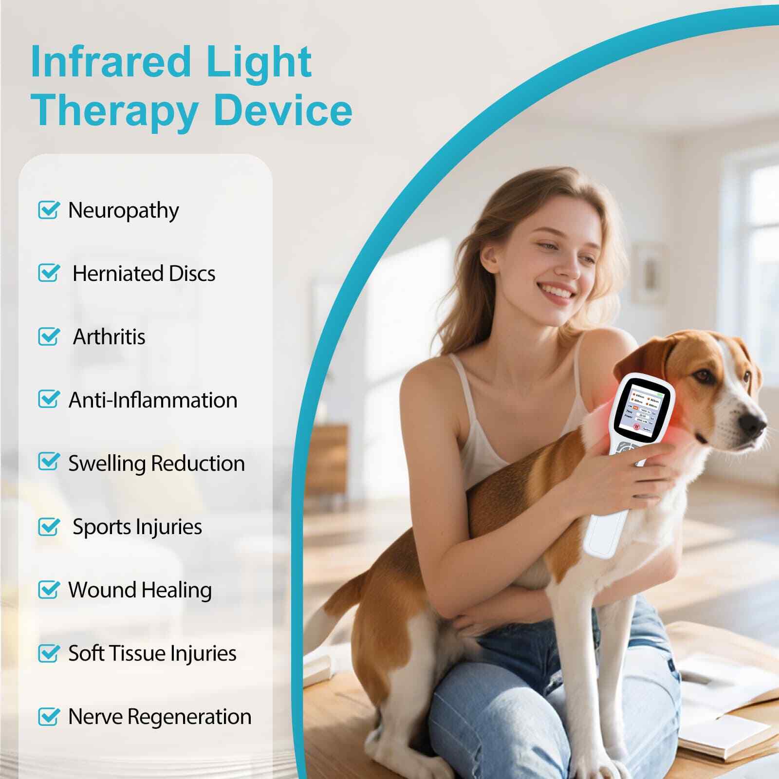 2500mW Red Infrared Laser Light Machine for Tennis Elbow Shoulder Pain Soreness