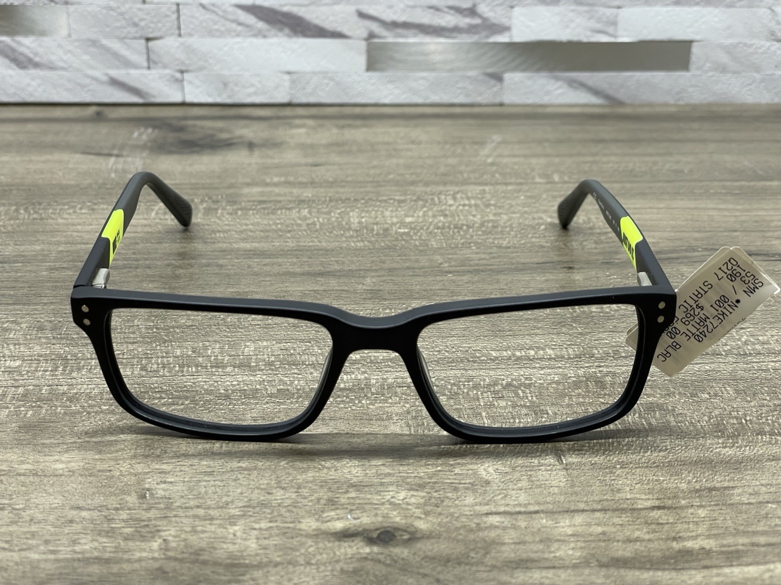 NIKE Frames Black Eyeglasses Acetate Plastic 7240 001 Men’s 53[]17-140 SEE PHOTO