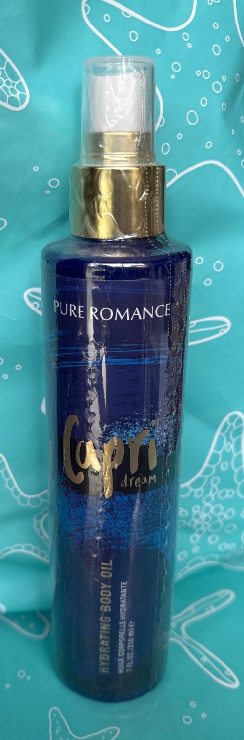 Pure Romance Hydrating Body Dew Oil- Capri Dream Scent Brand New Sealed