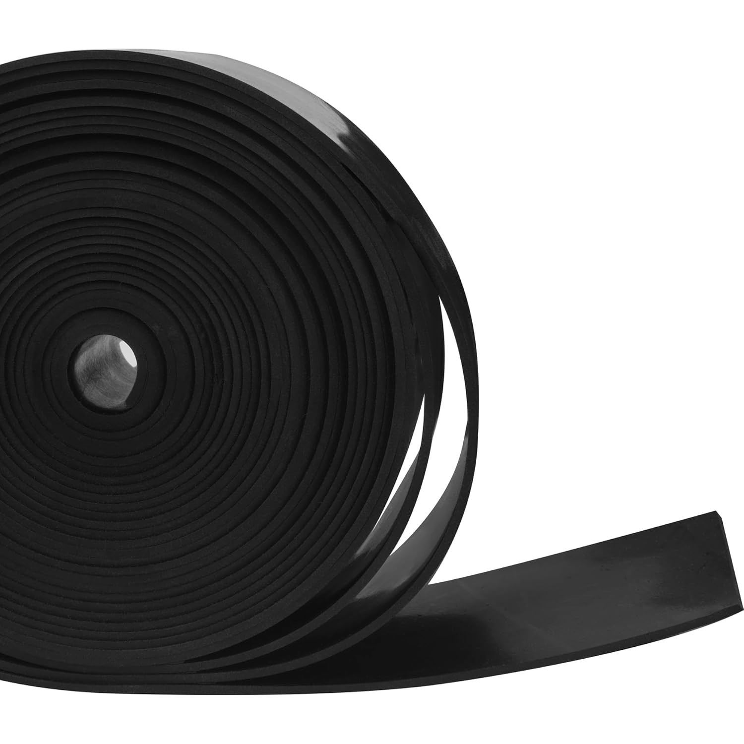 Solid Neoprene Rubber Strips Roll 2″ Wide x 10′ Long for DIY Sealing