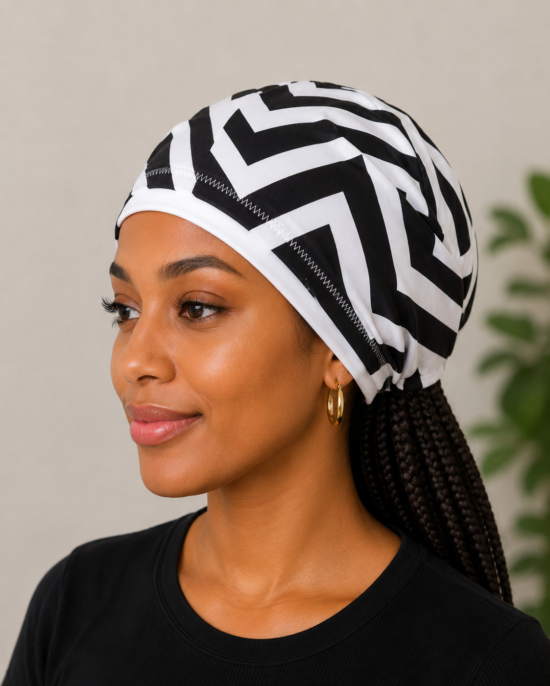 Naturalista Stay on Ponytail Scrub Cap Dentists Martial Artist Dreadlocks Braids