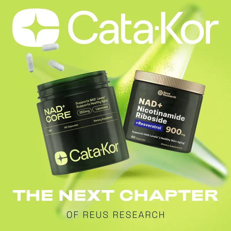NAD+ Supplement 250mg Per Serving, 60 Capsules 30-Day Supply, Cata-Kor Advanced