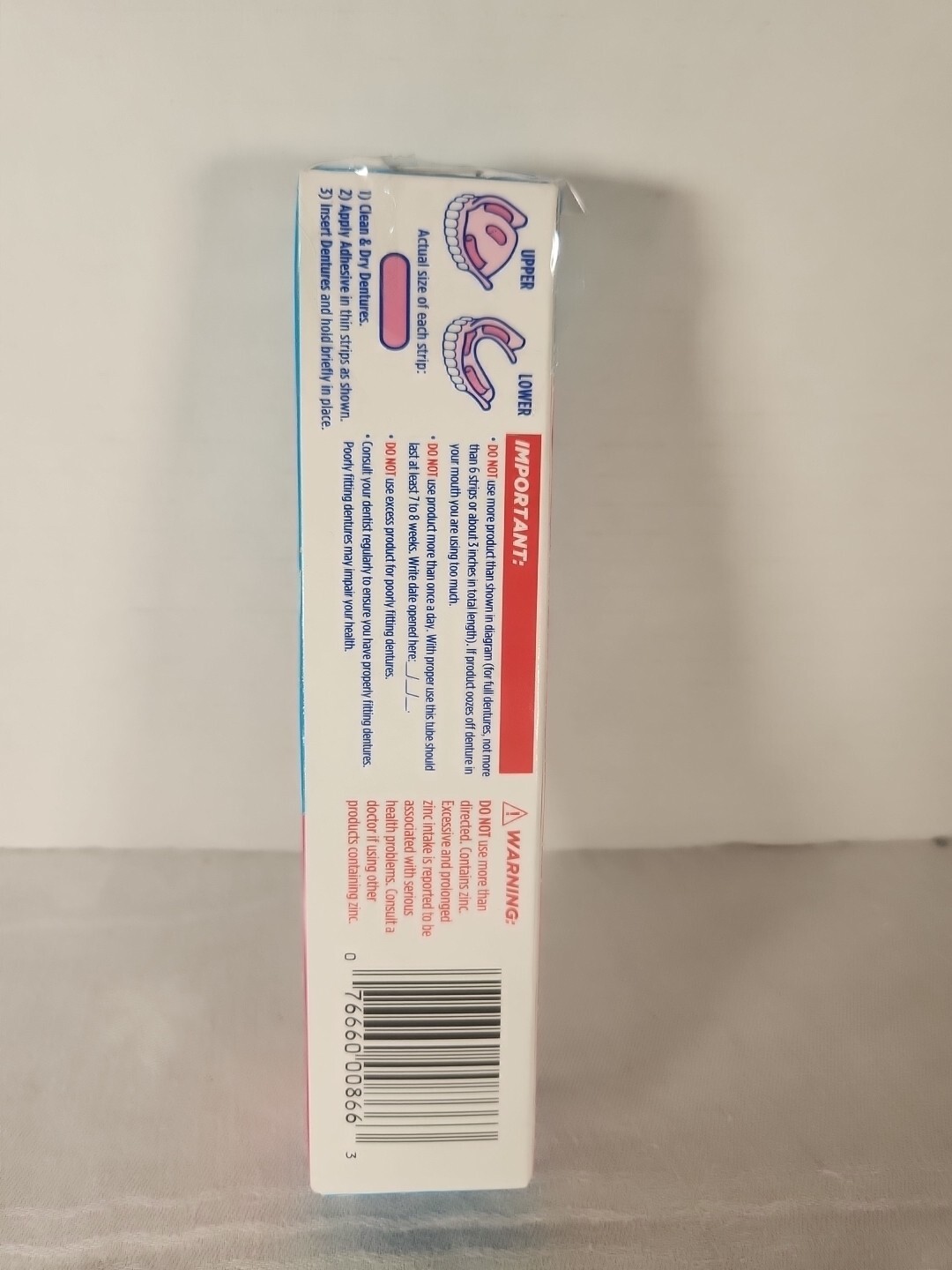 Fixodent Complete Denture Adhesive Cream, Original, 2.4 oz