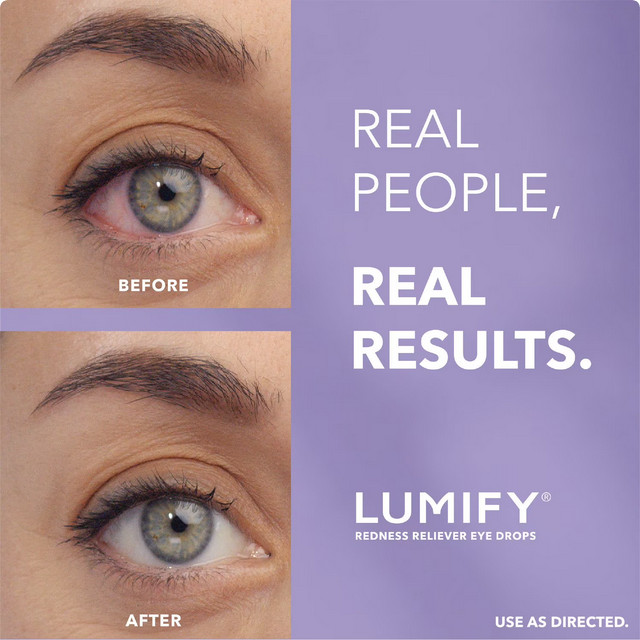 Lumify Bausch Lom Redness Reliever Eye Drops .25 fl. oz., 2 pk