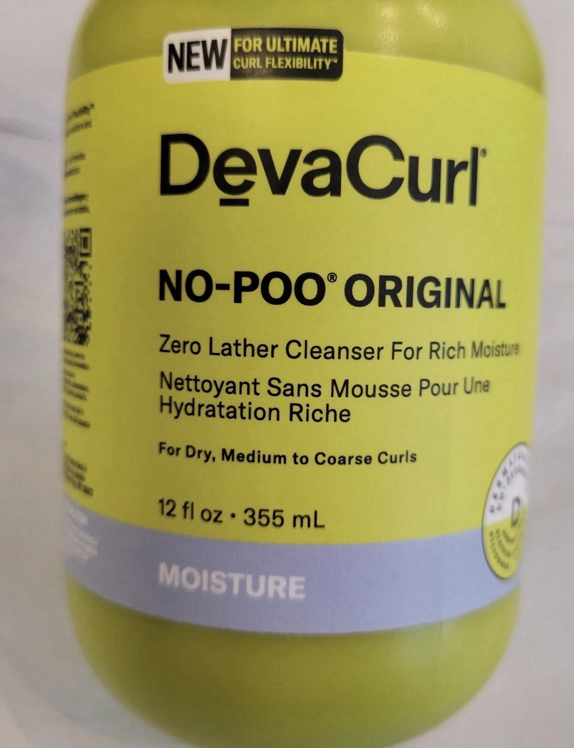 2x DevaCurl No Poo Decadence Zero Lather Cleanser 12 oz For Dry, Coarse Curls