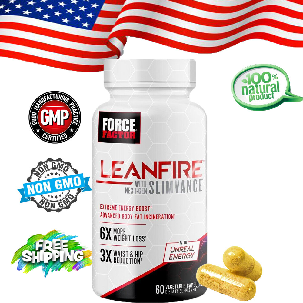 LeanFire XT Fat Burner Supplement, Weight Loss Diet 60 Capsules