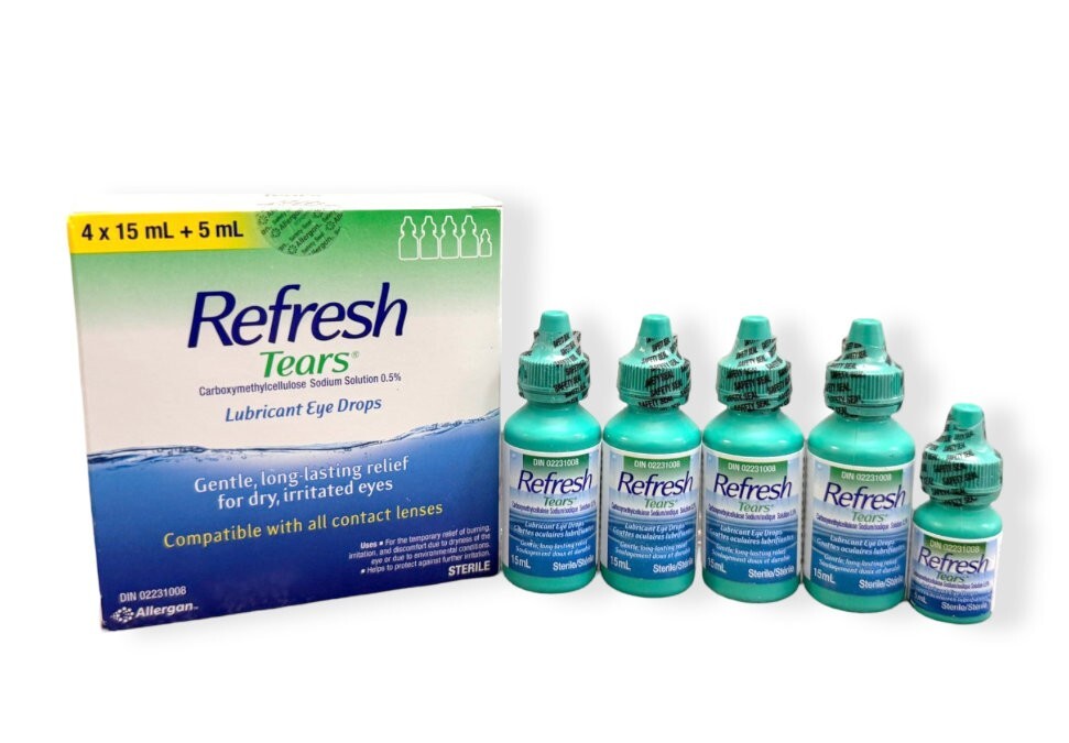 Refresh Tears Lubricant Eye Drops 4+1 Bonus Multi-Pack, 65 ml. EXP 01/2027