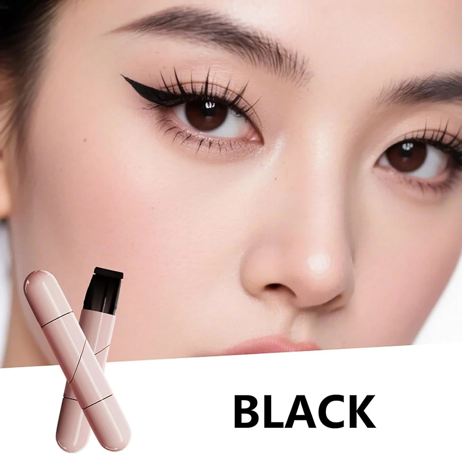 Dual-Ended Eyeliner Stamp Easy to Apply Cat Eye Stamp L/R Markings Waterproof US