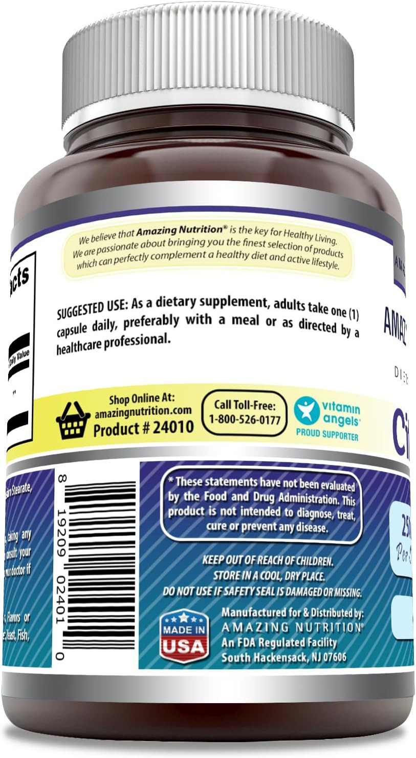 Amazing Formulas Citicoline 250 Mg | Capsules Supplement | Non-Gmo | Gluten Free