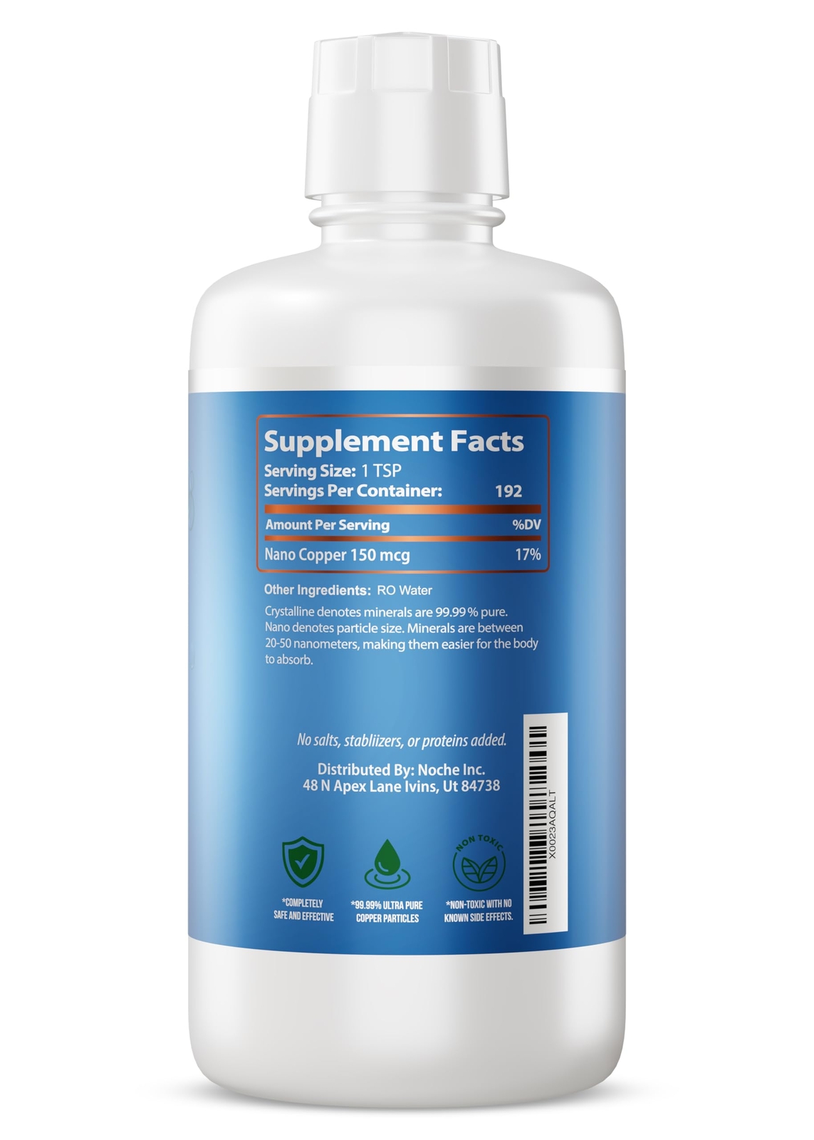 NutriNoche Liquid Colloidal Copper Supplement | 99.99% Ultra Pure Crystalline…