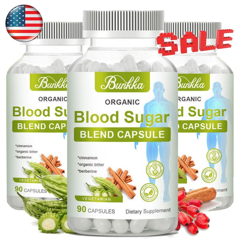 270pcs Blood Sugar Blend Capsules With Berberine & Cinnamon 20 Herbs Complex