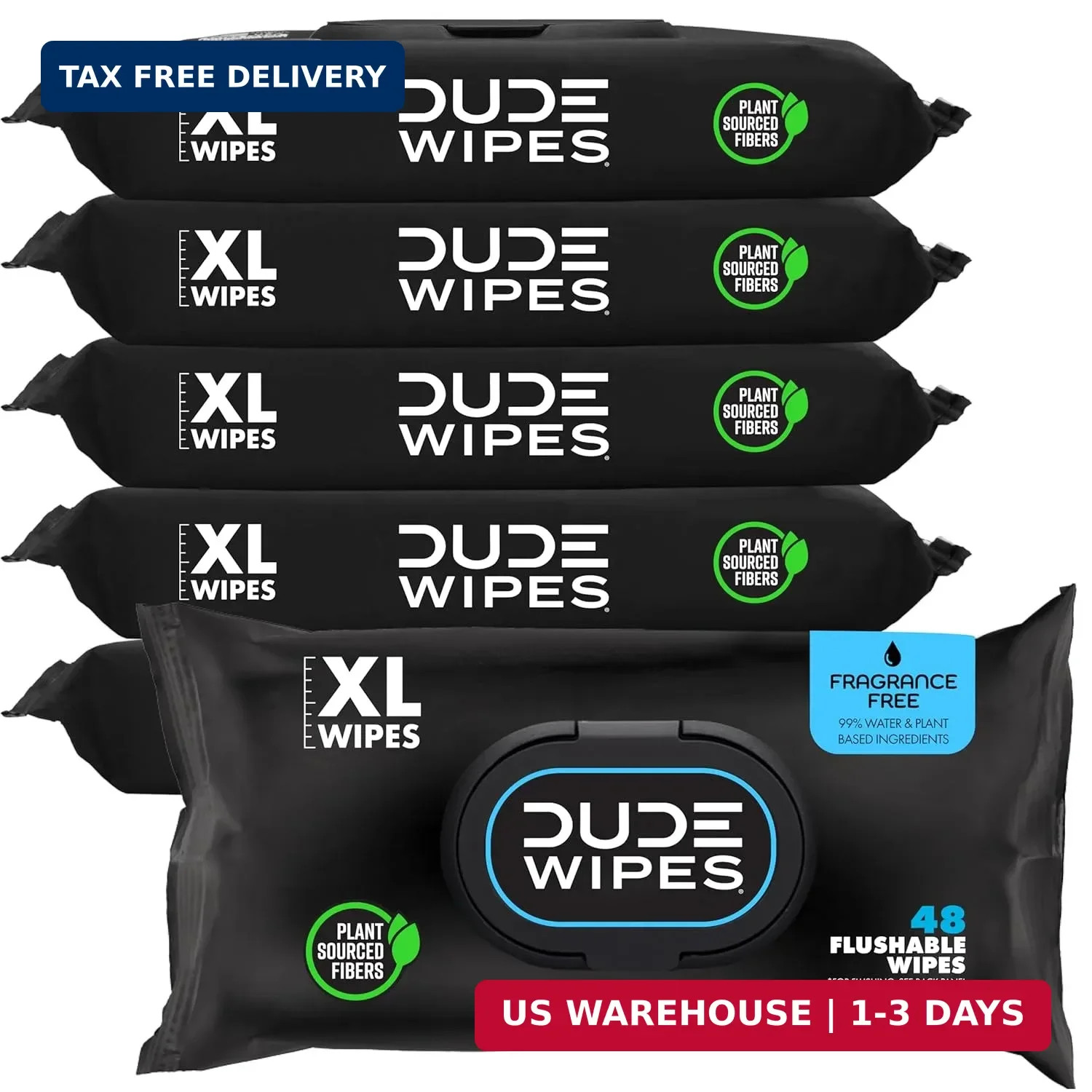 Unscented Flushable Wipes – Extra-Large Adult Wet Wipes for Sensitive