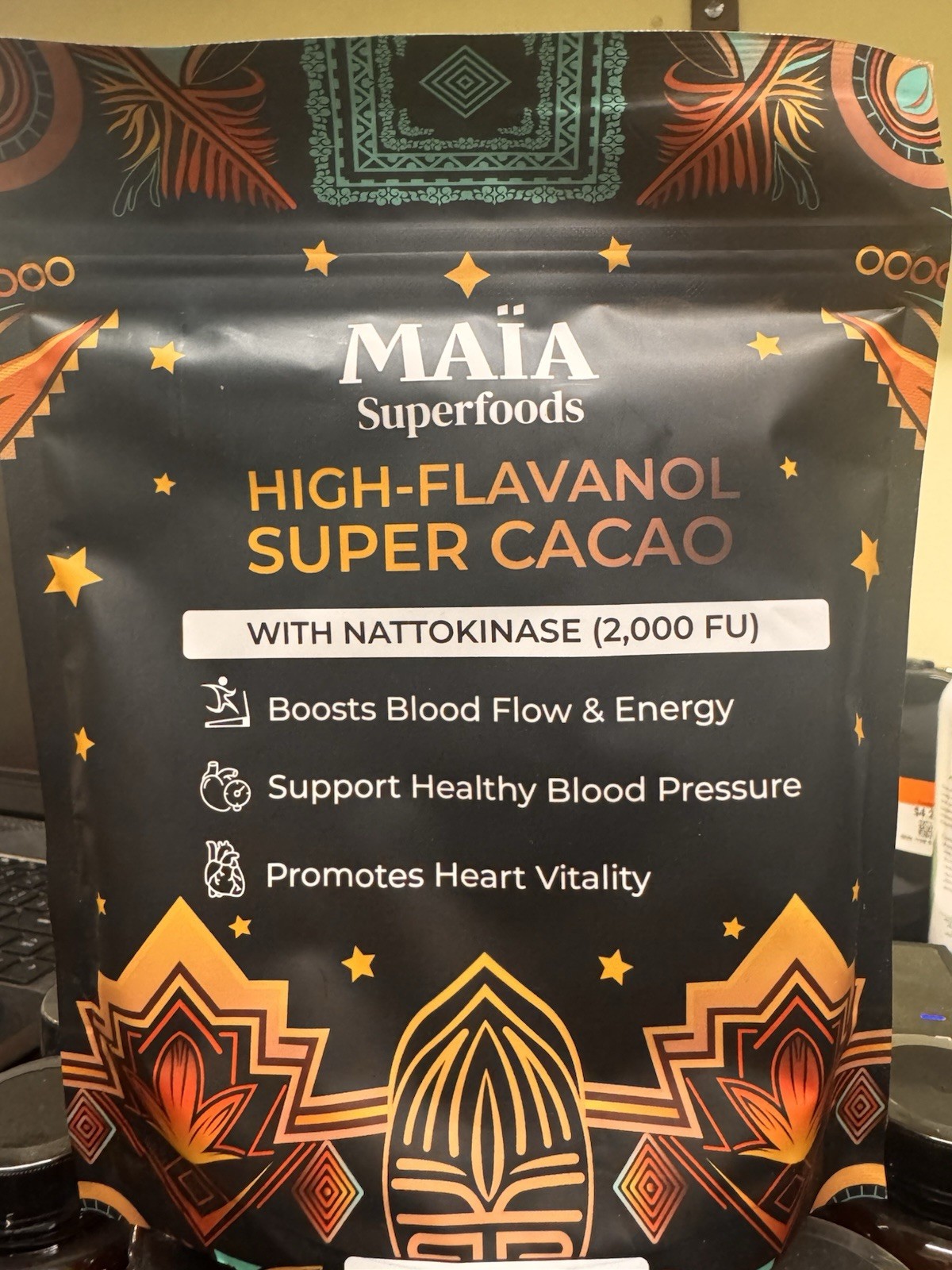 Maia Superfoods – High Flavanol Super Cacao, 7oz (200g) 30 servings