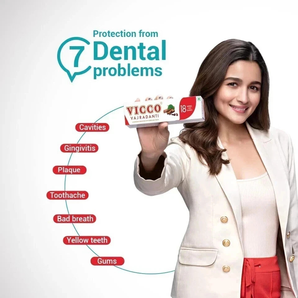 Vicco Vajradanti Ayurvedic Toothpaste 200g x 5 | Herbal | Bad Breath Care